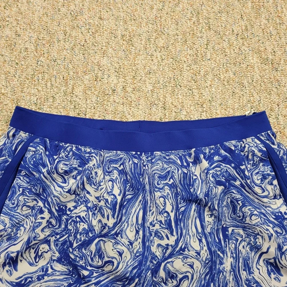 Under Armour Launch PRT Shorts Men XXL Blue White Marble Running‎ Gym 1372688